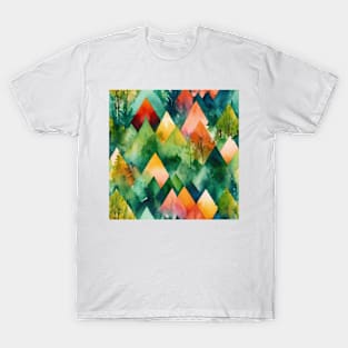 Watercolor Geometric T-Shirt